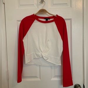 Crop forever 21 long sleeve shirt
